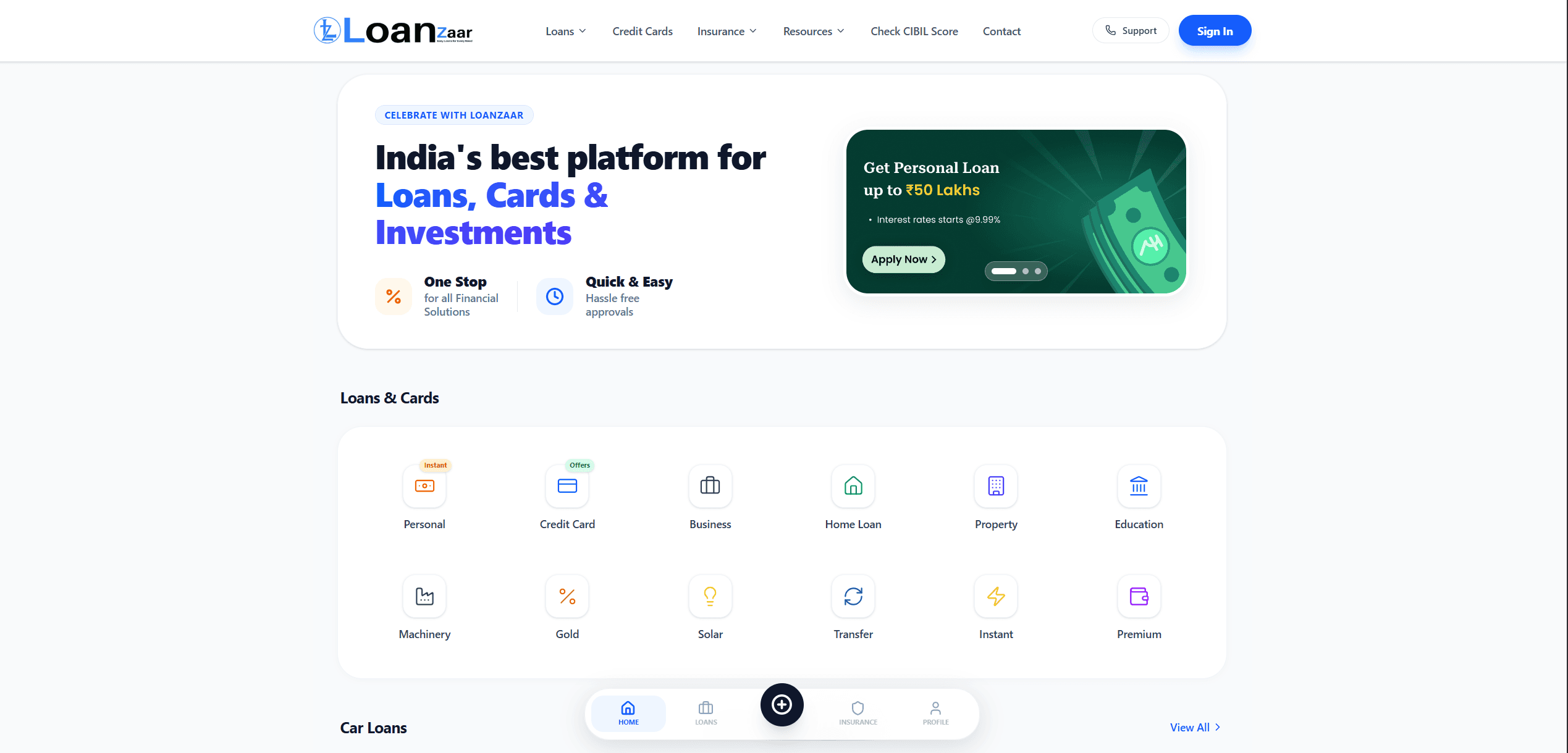 Loanzaar project