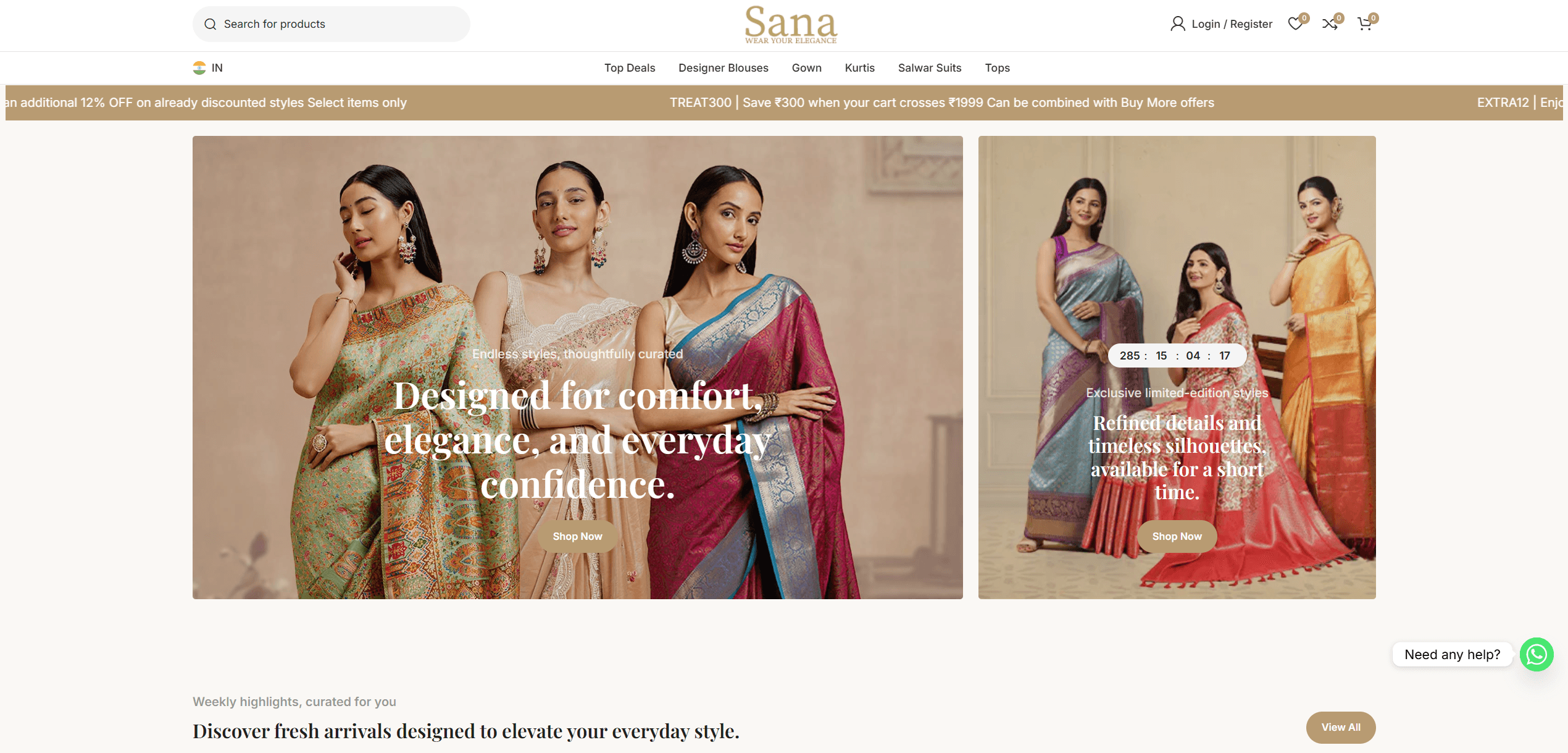 Sana Clothing project